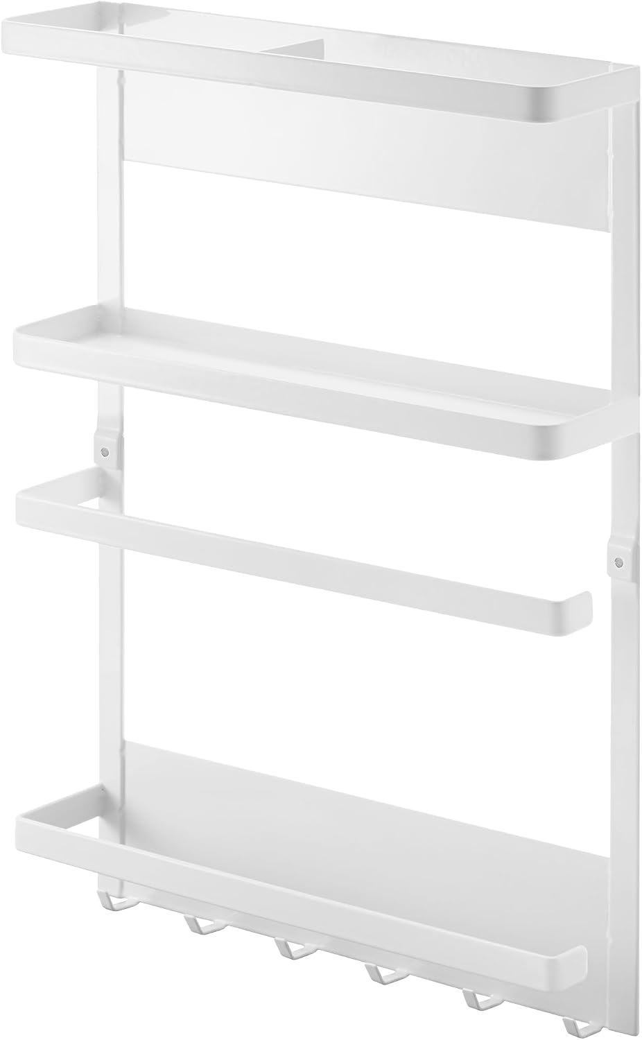 Yamazaki Plate Magnetic Kitchen Organizer, White 2560 shown in the linked product-page photograph